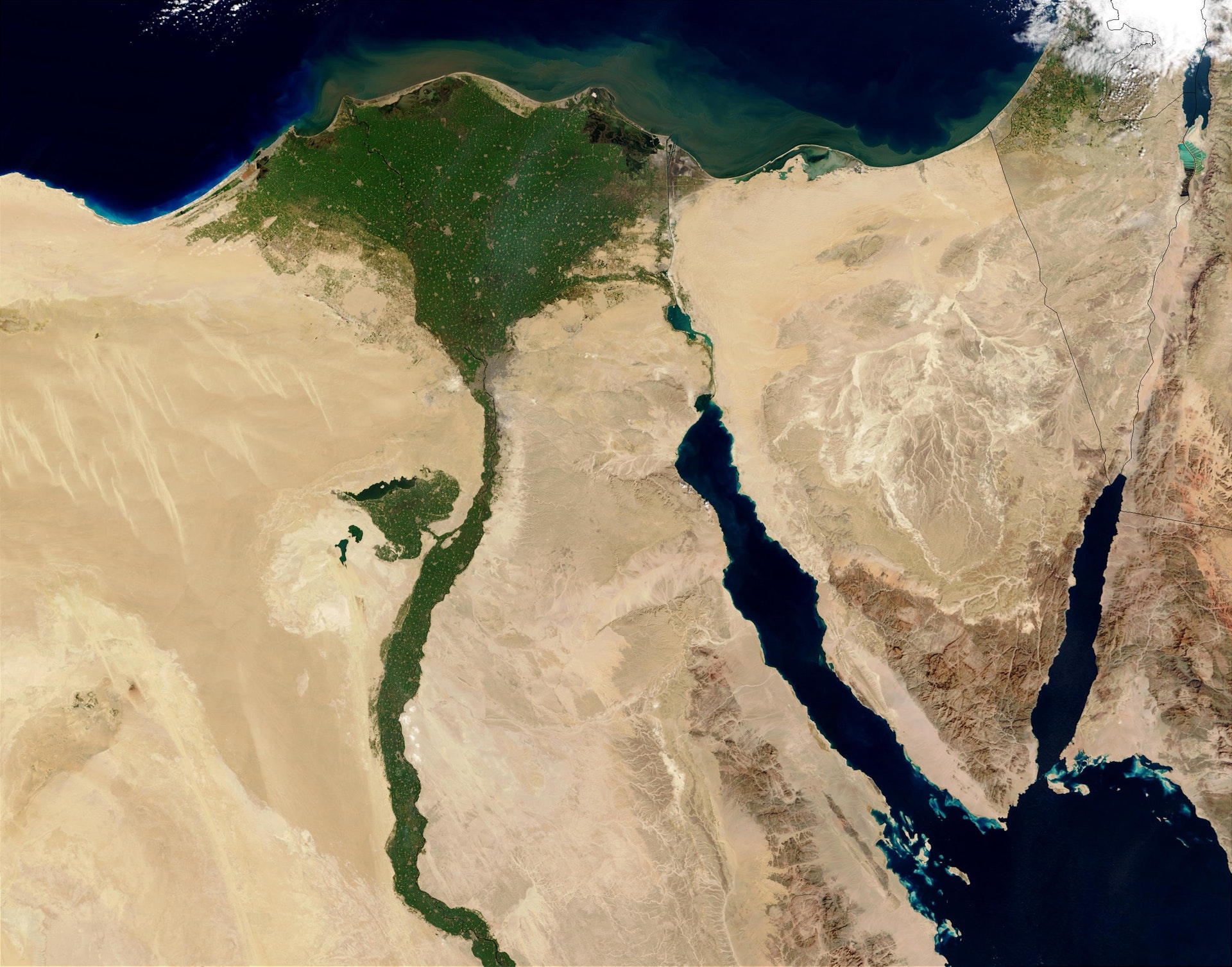 Egipt - mapa